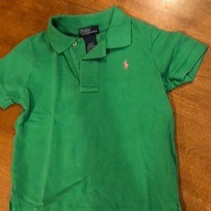 Boys Green s/s Polo